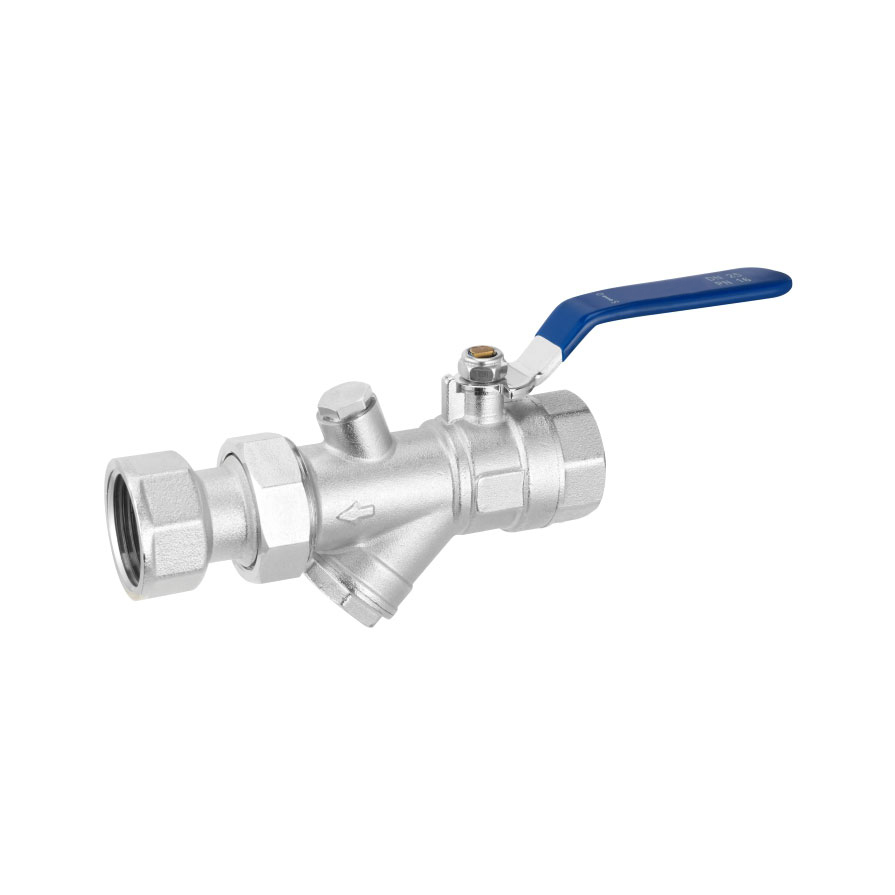 Mässing Inner Wire Union Filter Ball Valve