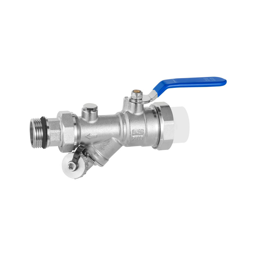 Mässing yttre tråd varmmältfiltrat dräneringskulventil