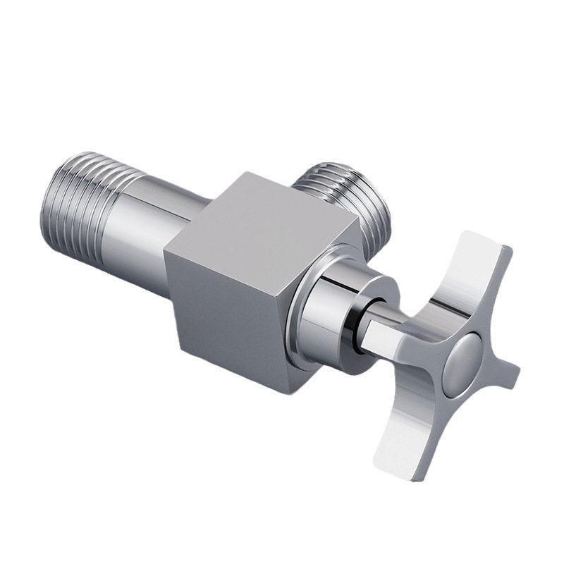 Chrome Pated Brass Square Vinle Valve
